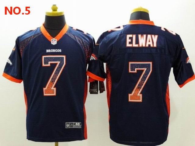 Men's Denver Broncos #7 John Elway Jersey NO.5 ;